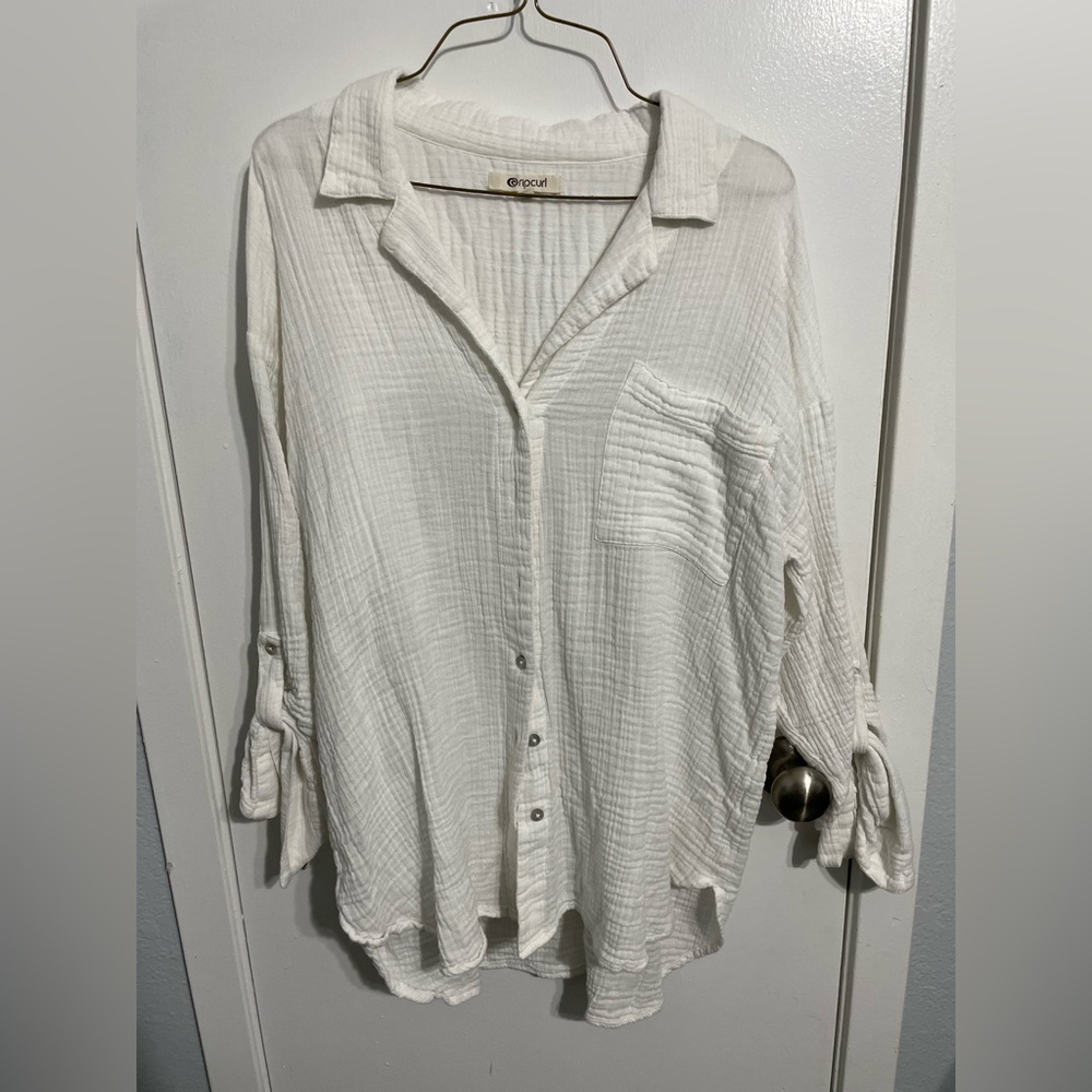 Rip Curl White Textured Shirt